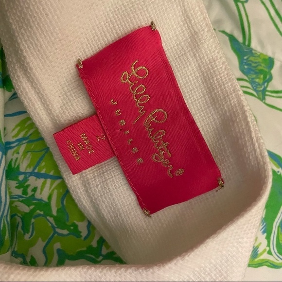 Lilly Pulitzer Jubilee White & Green Shell Dress - Picture 7 of 14